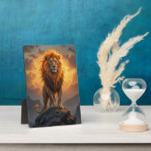 Der König der Savannah - Löwenschwarm Fotoplatte (Seite)