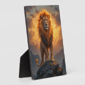 Der König der Savannah - Löwenschwarm Fotoplatte (Seite)