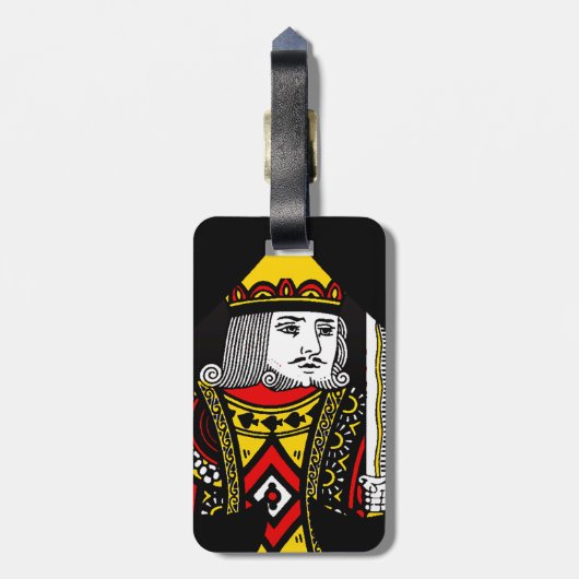 Der König der Spaten Gepäckanhänger (Rückseite vertikal)