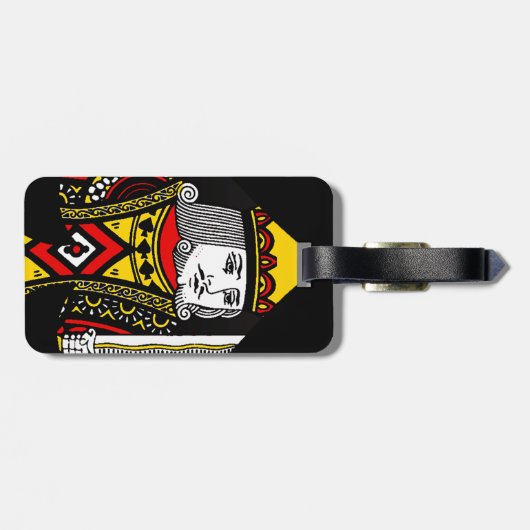 Der König der Spaten Gepäckanhänger (Rückseite horizontal)