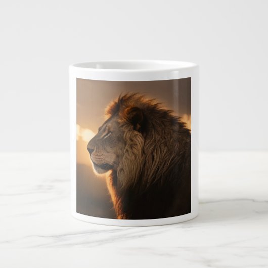 Der König der Tasse: Der Majestic Lion Jumbo Jumbo-Tasse (Vorderseite)