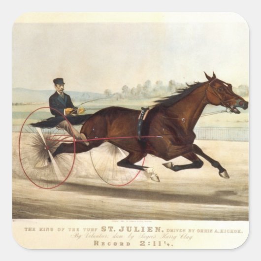 Der König der Türken, 'St. Julien' Quadratischer Aufkleber (Vorderseite)