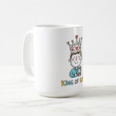 Der König der Väter Vatertag Kaffeetasse (Vorderseite Links)