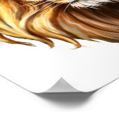 Der König des Dschungels. Die majestätische Löwe Poster (Ecke)