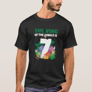 Der König des Dschungels ist 7 für eine 7-jährige T-Shirt