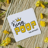 Der König des KACKEND hat die Geburtsankündigung e Einladung