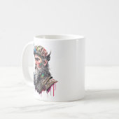 "DER KÖNIG DES WAFFENS" KAFFEETASSE (Vorderseite Links)