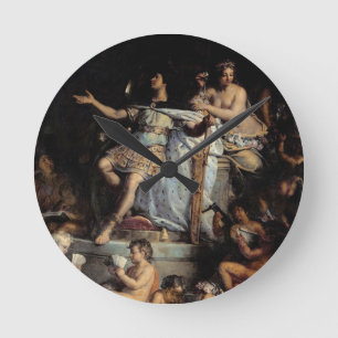 Der König Governs, 1661 (Öl auf Leinwand) Runde Wanduhr