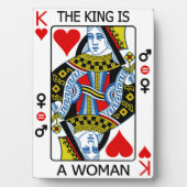 Der König ist eine Frau Fotoplatte (Vorderseite)