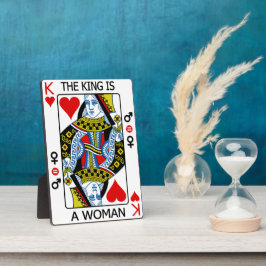 Der König ist eine Frau Fotoplatte