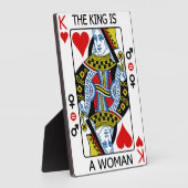 Der König ist eine Frau Fotoplatte (Seite)