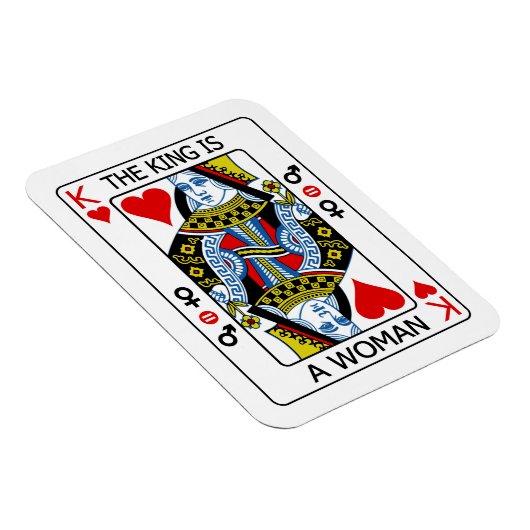 Der König ist eine Frau Magnet (Rechte Seite)