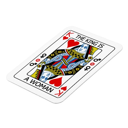 Der König ist eine Frau Magnet (Linke Seite)