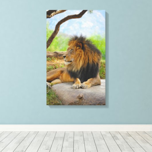 Der König! Leinwanddruck (Insitu (Holzboden))