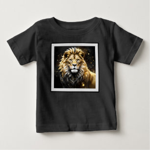 Der König: Majestic Gold und Graue Löwe, Baby T-shirt