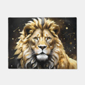 Der König: Majestic Gold und Graue Löwe, Fußmatte (Vorderseite)