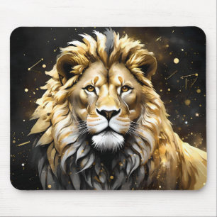 Der König: Majestic Gold und Graue Löwe, Mousepad