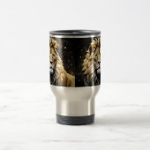 Der König: Majestic Gold und Graue Löwe, Reisebecher (Mittel)