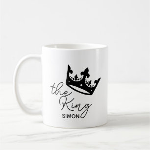 Der König Personalisierte Kronen-Tasse Geschenk Eh Kaffeetasse