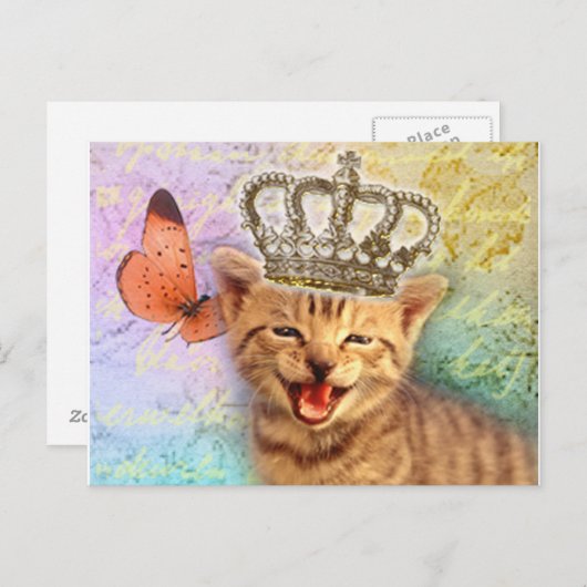 Der König Postkarte (Vorne/Hinten)