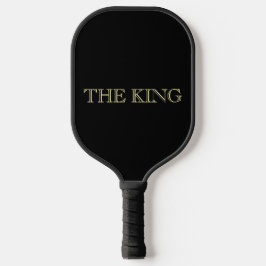 Der König Schwarze Luxus-Minimal-Design Pickleball Schläger