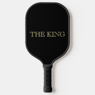 Der König Schwarze Luxus-Minimal-Design Pickleball Schläger