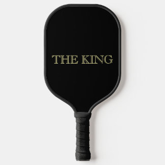 Der König Schwarze Luxus-Minimal-Design Pickleball Schläger