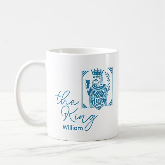 Der König Spielkarte Krone Tasse Geschenk Ehemann (Links)