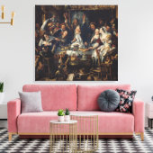 Der König trinkt Leinwanddruck (Insitu (Wohnzimmer))