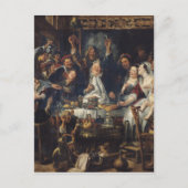 Der König trinkt Postkarte (Vorderseite)