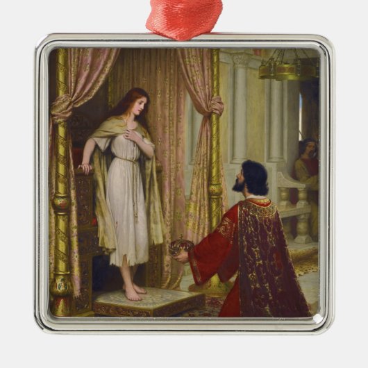 Der König und das Beggar-Mädchen Ornament Aus Metall (Vorne)