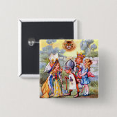 Der König und die Königin des Herzens und die Katz Button (Vorne & Hinten)
