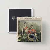 Der König und die Königin von Siam Button (Vorne & Hinten)
