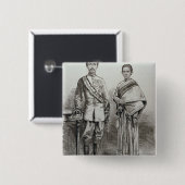 Der König und die Königin von Siam Button (Vorne & Hinten)
