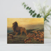 Der König und seine Satelliten von Briton Riviere Dankeskarte (Stehend Vorderseite)