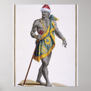 Der König von Florida, 1780 (farbige Gravur) Poster