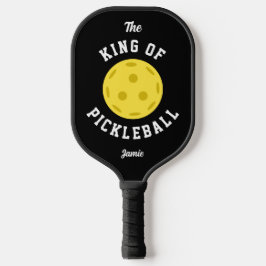 Der König von Pickleball Niedlicher Spaß in schwar Pickleball Schläger