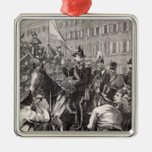 Der König von Preußen zu den Bewohnern von Berli Silbernes Ornament