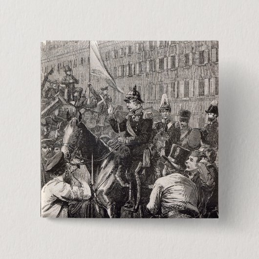 Der König von Preußen zu den Bewohnern von Berlin Button (Vorderseite)