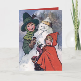 Der König von Snowland von Rosa C Petherick Feiertagskarte