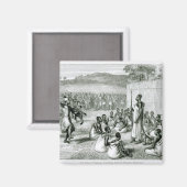 Der König von Uganda, der Oberst überprüft Magnet (Vorderseite/Rückseite)