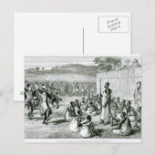 Der König von Uganda, der Oberst überprüft Postkarte (Vorne/Hinten)