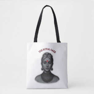 Der königliche Blick - Indische Königin Linienkuns Tasche