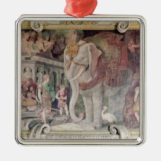 Der königliche Elefant Ornament Aus Metall (Vorne)