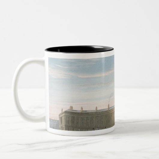 Der königliche Halbmond, Bad 1820 Zweifarbige Tasse (Links)