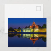 Der Königliche Palast von Mandalay in Myanmar Post Postkarte (Vorne/Hinten)