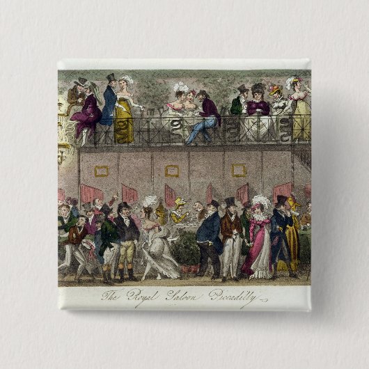 Der königliche Saal, Piccadilly, 'vom englischen Button (Vorderseite)