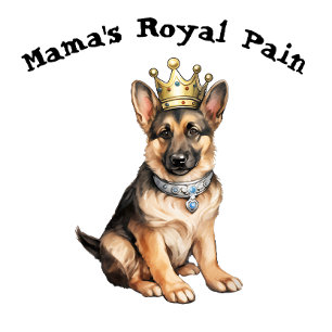 Der königliche Schmerz der deutschen Shepherd Mama T-Shirt
