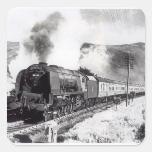 Der königliche Schotte, Intercitylokomotive Quadratischer Aufkleber