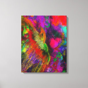 Der königliche Vogel-feine Kunst-Leinwand-Druck Leinwanddruck